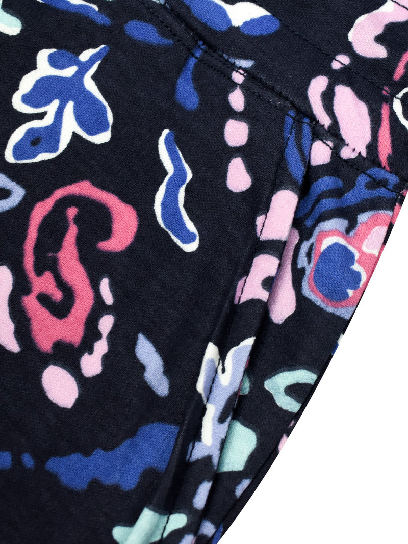 Next Summer Signle Jersey Short For Men-Navy with Allover Print-RT977