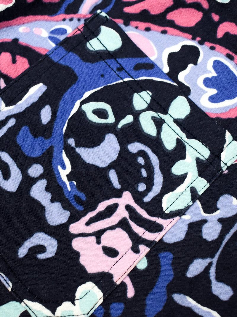Next Summer Signle Jersey Short For Men-Navy with Allover Print-RT977