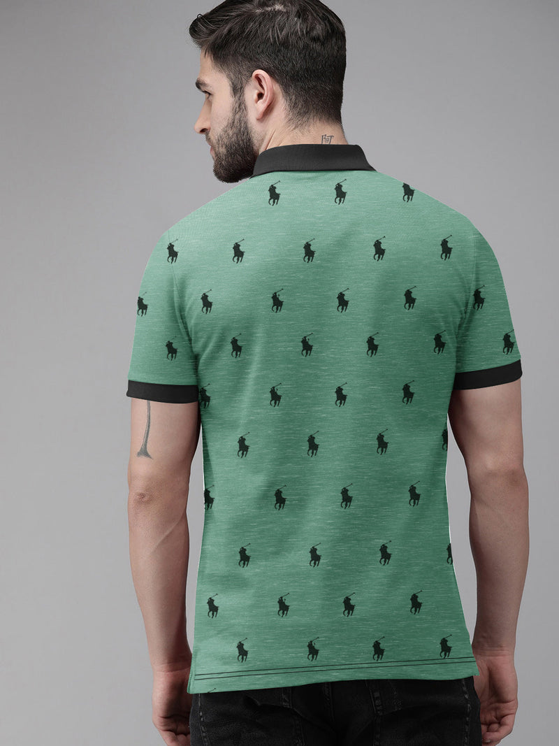 Summer Polo Shirt For Men-Light Green-AN3955