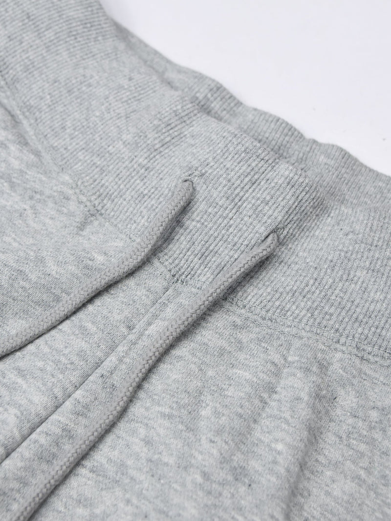 Drift King Slim Fit Heavy Fleece Jogger Trouser For Men-Grey Melange-RT2163