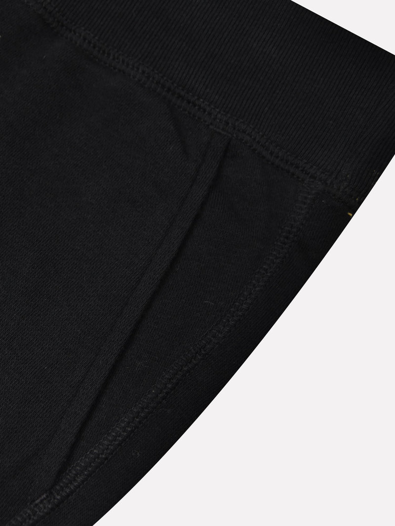 Slazenger Gathering Fit Fleece Jogger Trouser For Men-Black-RT2113